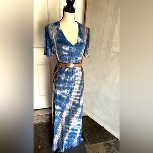 Tie dye maxi dress